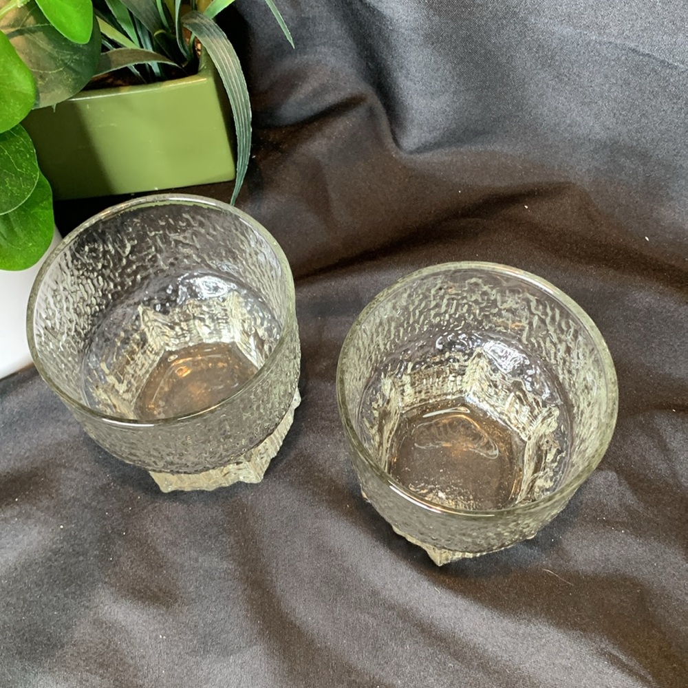 Set of 2 vintage Littala Aslak Double Old Fashion Tapio Wirkkala Finland glasses - Picture 3 of 6